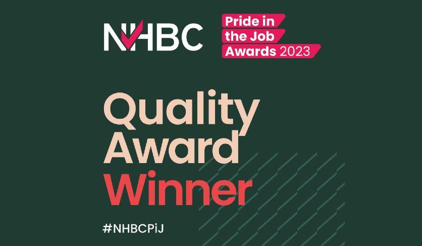 Peter Coutts wins prestigious NHBC Pride in the Job 2023 Quality Award